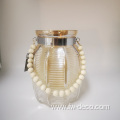 Tea Light Pearly Shell Shape Style Glass Vase